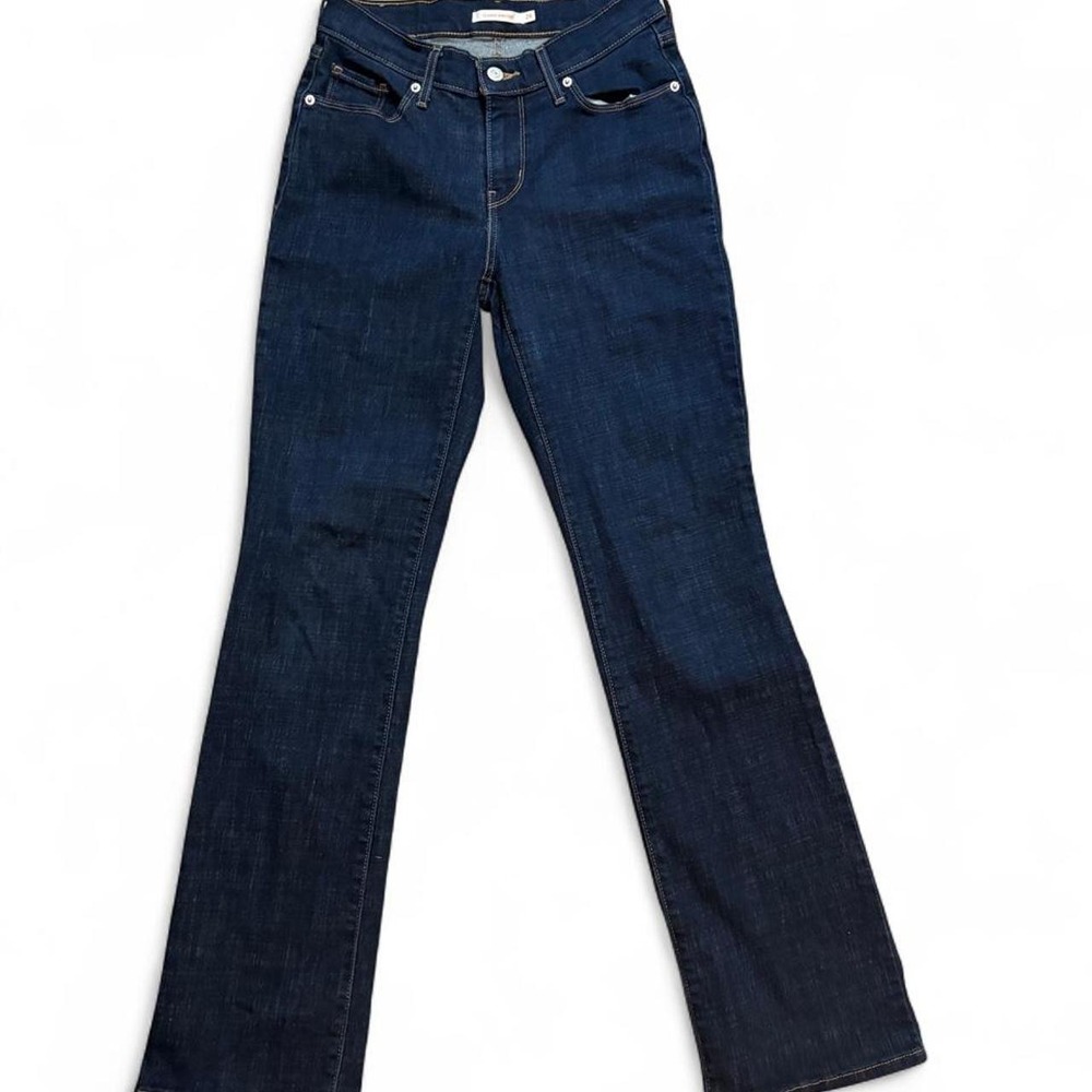 Levi's Classic Bootcut Jeans Women's 26 Dark Wash Mid Rise Stretch Denim
